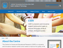 Tablet Screenshot of cser.ie